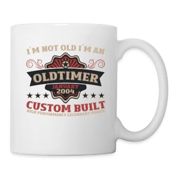 20. Geburtstag Oldtimer Januar Jahrgang 2004 - Tasse - Weiß - Rechts