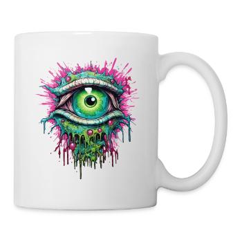 Psychedelic Eye Colorful LSD Drug Trip - Mug - white - Right