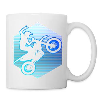 Dirt Biker Women's Dirt Bike Dirt Bike Supermoto - Mug - white - Right