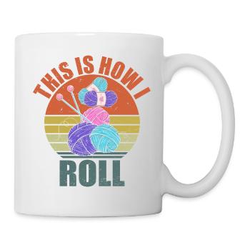 Knitting Crochet Knitting Needles Knitting Sayings - Mug - white - Right