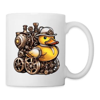 Gummiente / Badeente / Wasser / Badewanne - Tasse - Weiß - Rechts