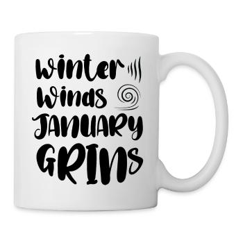 Winter Winds January Grins - Mug - white - Right