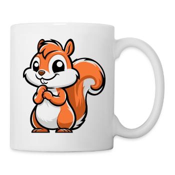 Petit écureuil effronté - Mug blanc - blanc - Droite