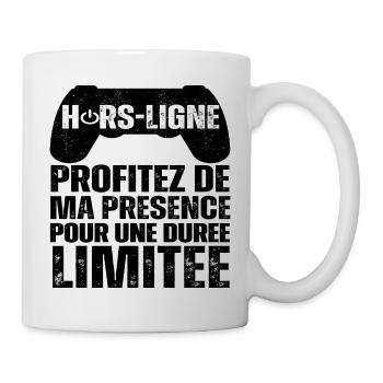 Hors-ligne cadeau pour gamer humour gaming cadeau - Mug blanc - blanc - Droite