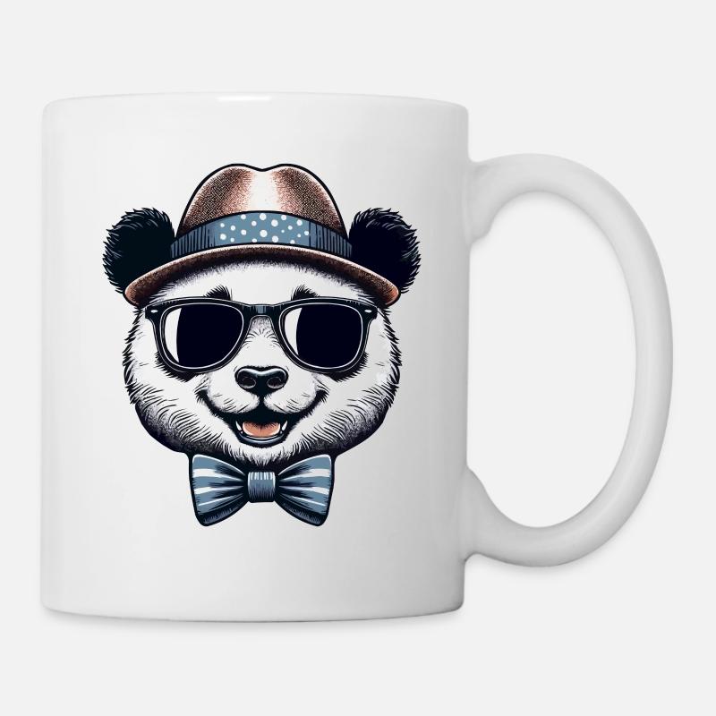 Stylish Panda - Mug - white