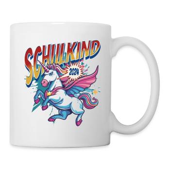 Schoolchild 2024 Unicorn Superhero School Enrollment - Mug - white - Right