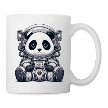 Cute Panda Astronaut - Tasse - Weiß - Rechts