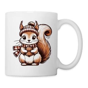 Winter Cute Squirrel - Mug - white - Right