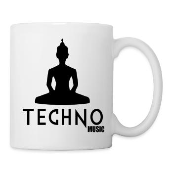 musique techno 1 - Mug blanc - blanc - Droite