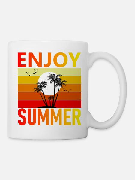 Enjoy the summer - Mug - white