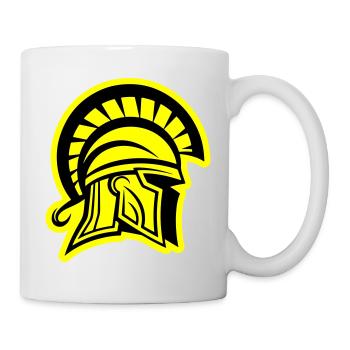 Spartan Head Warrior Sparta Helmet - Mug - white - Right
