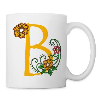 blume30 b - Tasse - Weiß - Rechts