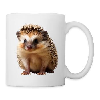 Watch out for hedgehogs in traffic - Mug - white - Right
