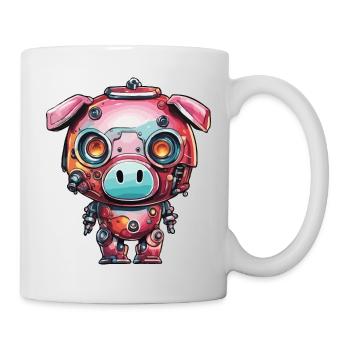 Robot Animal / AI / Mechanized Animals / Comic - Mug - white - Right