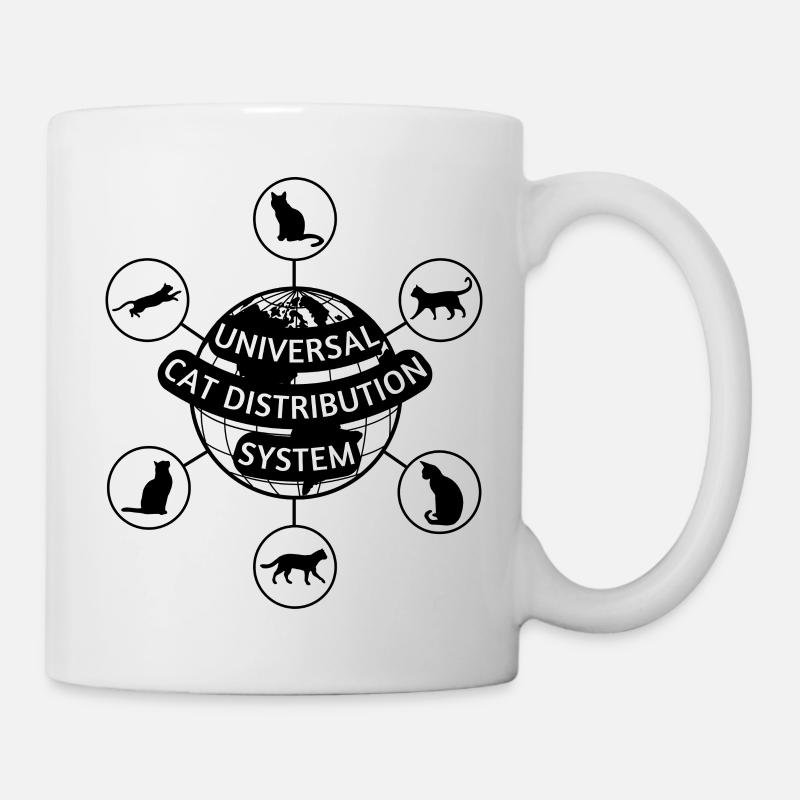 Universal Cat Distribution System - Mock Logo - Mug - white