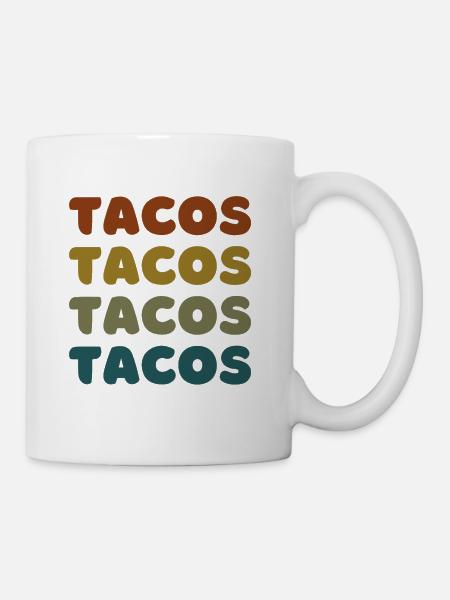 Vintage Taco Fiesta Delight - Mug - white