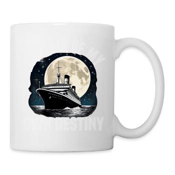 Captain Of My Own Destiny Cruise Ship Vacation - Mug - white - Right