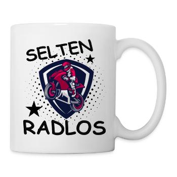Fahrrad, Selten Radlos - Tasse - Weiß - Rechts