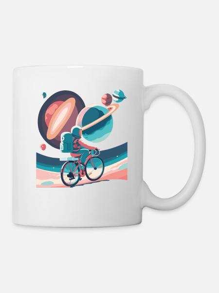 Galactic Cycling - Mug - white