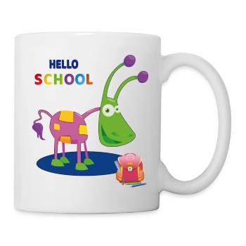 Hello School School Child - Mug - white - Right