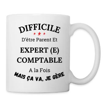 It's hard to be a parent and an accountant - Mug - white - Right