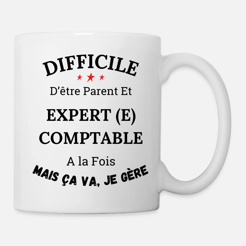 Es ist schwer, ein Elternteil und ein Buchhalter zu sein - Tasse - Weiß