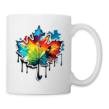 Maple Leaf / Autumn / Foliage / Forest / Nature - Mug - white - Right