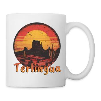 Terlingua Texas USA vacation Desert Sunset - Mug - white - Right