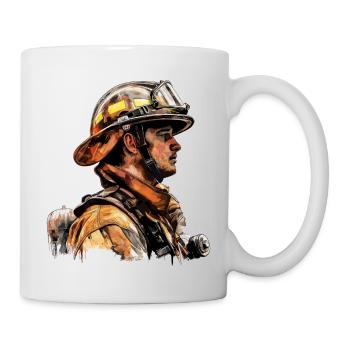 Fire Brigade Firefighter - Mug - white - Right