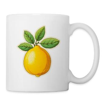 Citron à 4 feuilles - Mug blanc - blanc - Droite