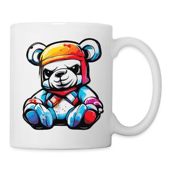 Ours en peluche / Peluche / Animal en peluche / Idée cadeau - Mug blanc - blanc - Droite