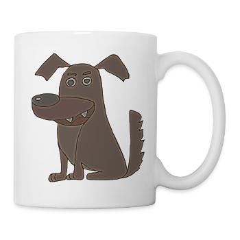 hund braun - Tasse - Weiß - Rechts
