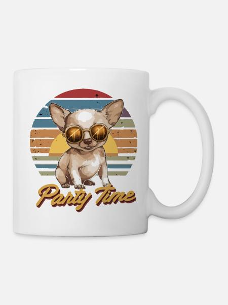 Dog Party Time - Mug - white