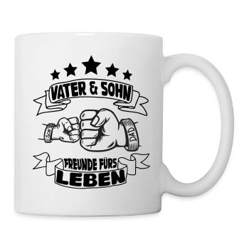 VATER & SOHN FREUNDE FÜRS LEBEN - Tasse - Weiß - Rechts