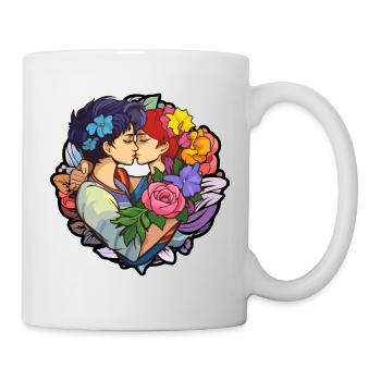Les lesbiennes, les LGBT, les femmes queer, les mèmes d’amour - Mug blanc - blanc - Droite