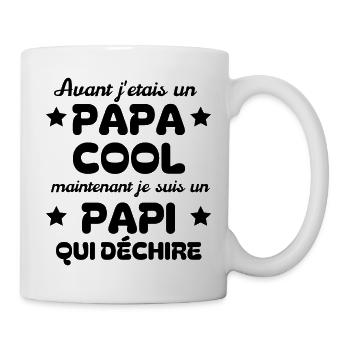 I USED TO BE A DAD, NOW I'M A DAD - Mug - white - Right