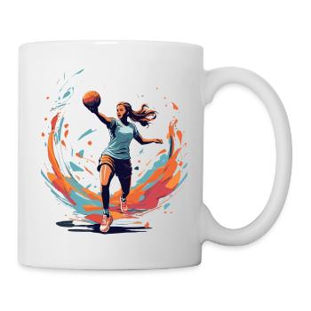 Handball player streetwear Iconic style - Mug - white - Right