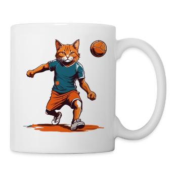 Handball Cat Iconic Streetwear Style - Mug - white - Right