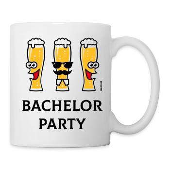 Bachelor Party (Stag Night / Beer Glasses / 3C) - Mug - white - Right
