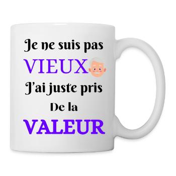 Je ne suis pas vieux - Mug blanc - blanc - Droite