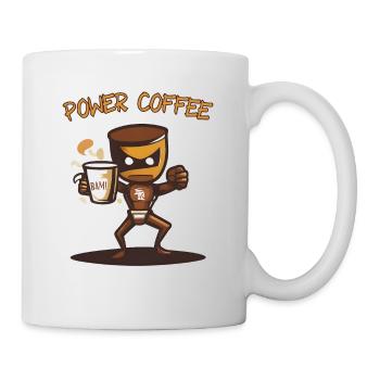 Power Coffee - Tasse - Weiß - Rechts