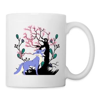 Vintage Fox Woodland Animal Foxes Nature - Mug - white - Right