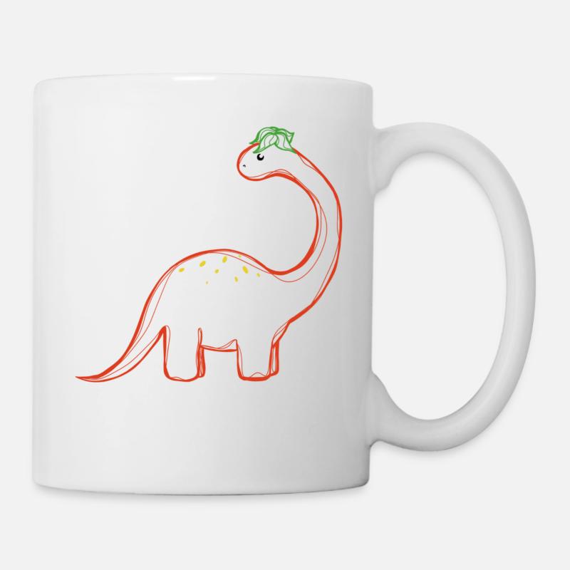 Dinosaure Fraise - Mug blanc - blanc