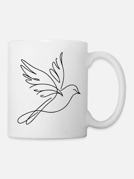 Vogel - Tasse - Weiß