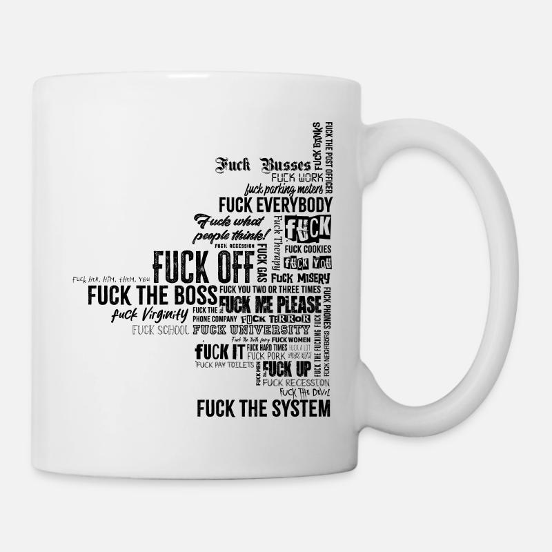 J’emmerde tout - Mug blanc - blanc