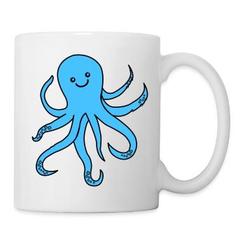 Pieuvre Pieuvre - Mug blanc - blanc - Droite