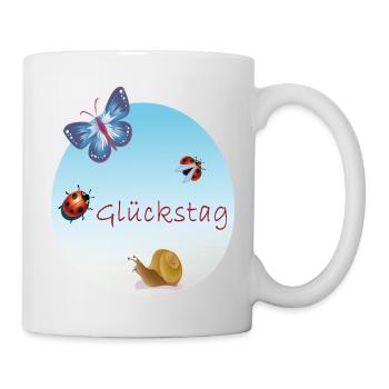 Jour de chance - Mug blanc - blanc - Droite