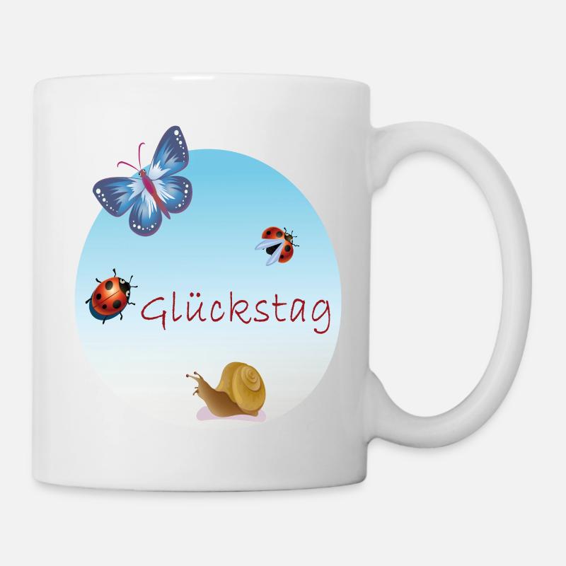Glückstag - Tasse - Weiß