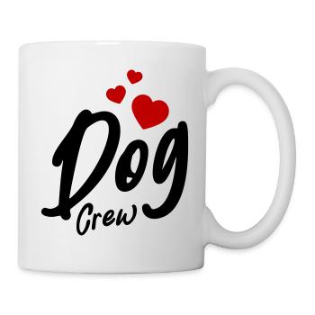 Dog Crew Herz - Tasse - Weiß - Rechts