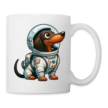 Dachshund Astronaut in Space Adventure - Mug - white - Right